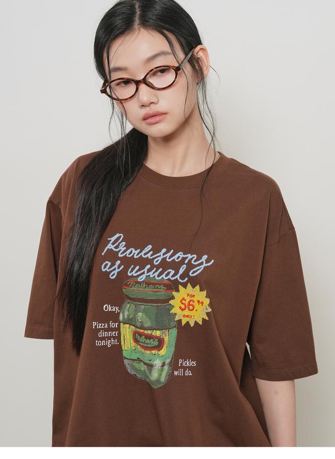 UNISEX Pickle Graphic Short Sleeve T-shirt