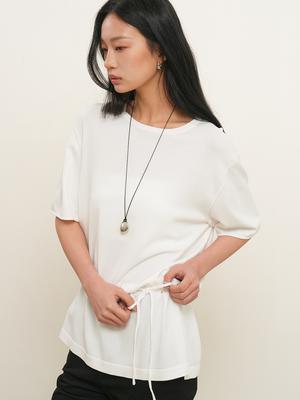 Temperature Cut Cool Loose Fit Knit T-shirt