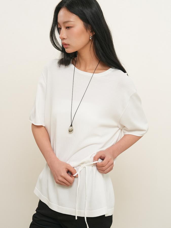 Temperature Cut Cool Loose Fit Knit T-shirt