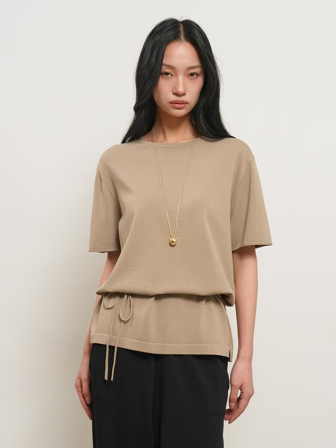 Temperature Cut Cool Loose Fit Knit T-shirt