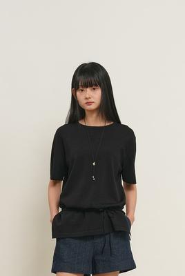 Temperature Cut Cool Loose Fit Knit T-shirt
