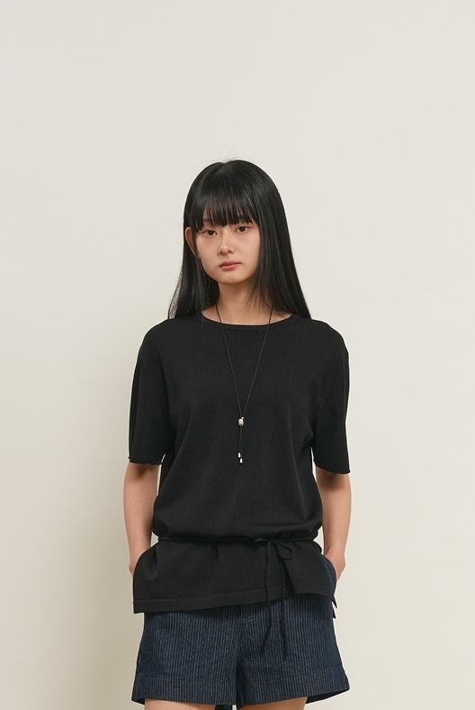 Temperature Cut Cool Loose Fit Knit T-shirt