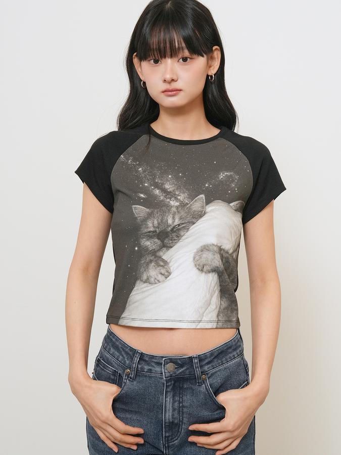 Sleeping Pet Ringer Tee
