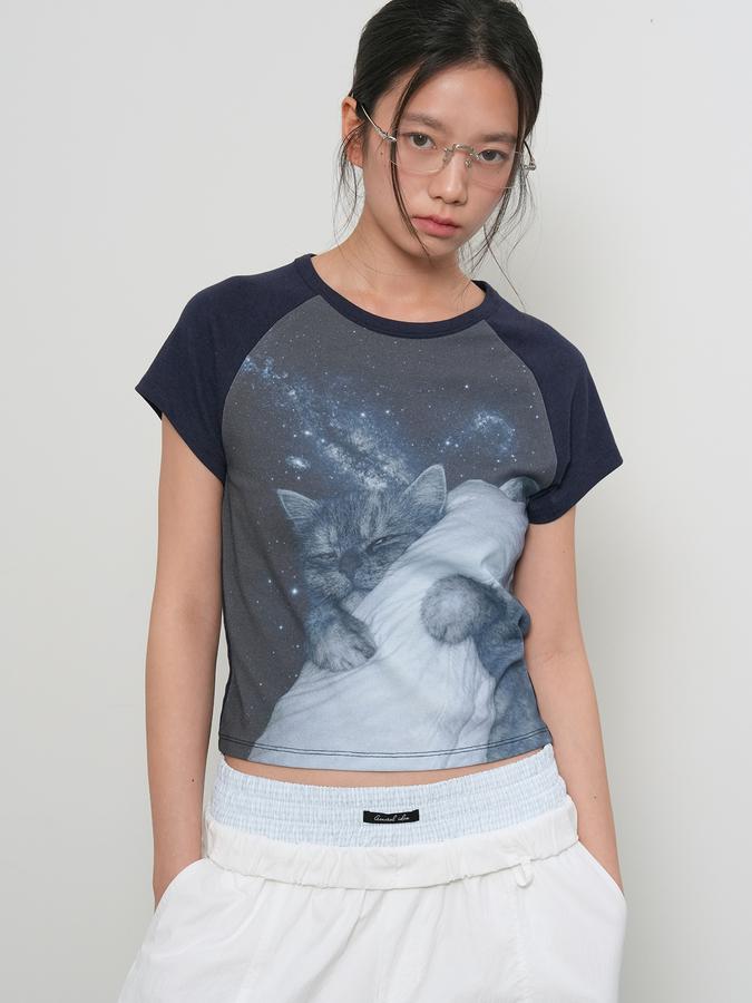 Sleeping Pet Ringer Tee