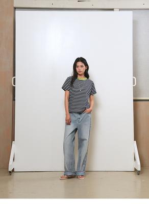 Colored stripe t-shirt