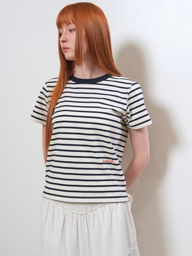 Colored stripe t-shirt