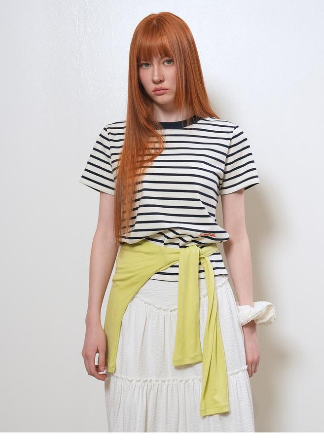 Colored stripe t-shirt