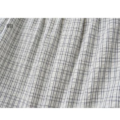Shirring tiered long skirt