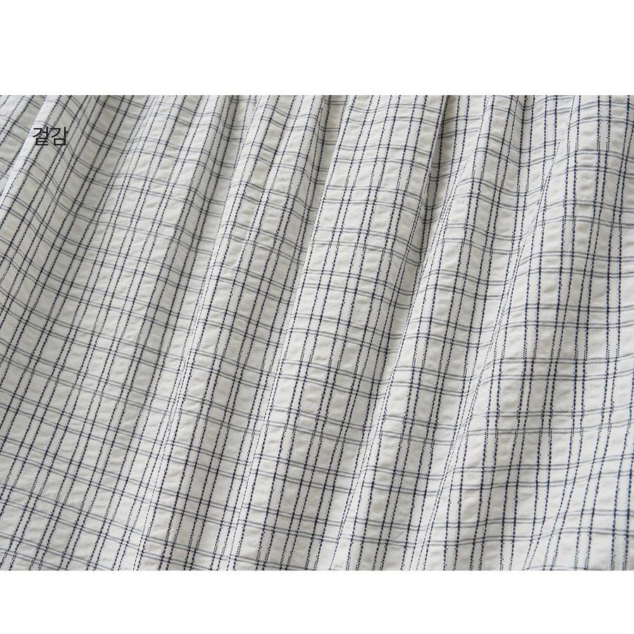 Shirring tiered long skirt