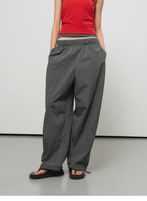 Layered nylon elastic pants