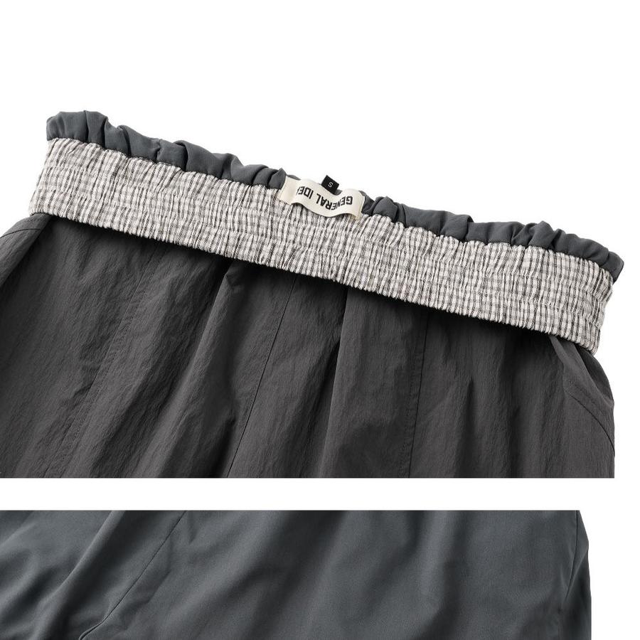 Layered nylon elastic pants