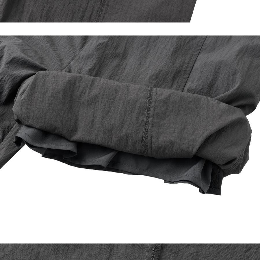 Layered nylon elastic pants