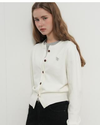 Essential Crewneck Cardigan
