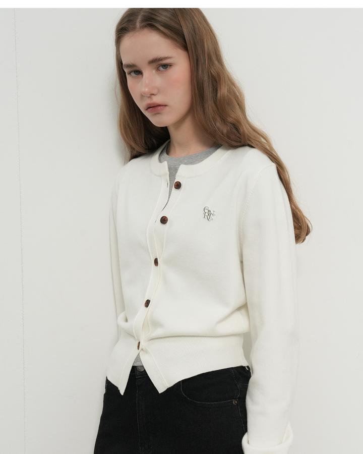 Essential Crewneck Cardigan