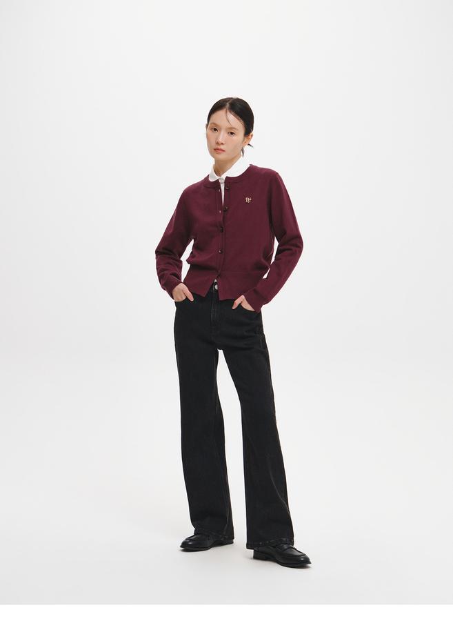  Essential Crewneck Cardigan