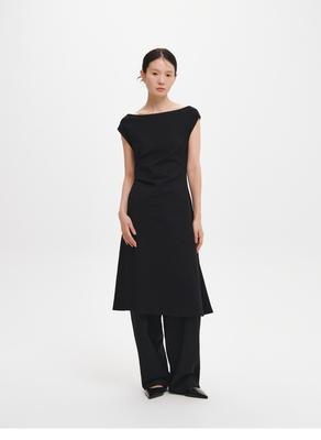 Drape jersey dress
