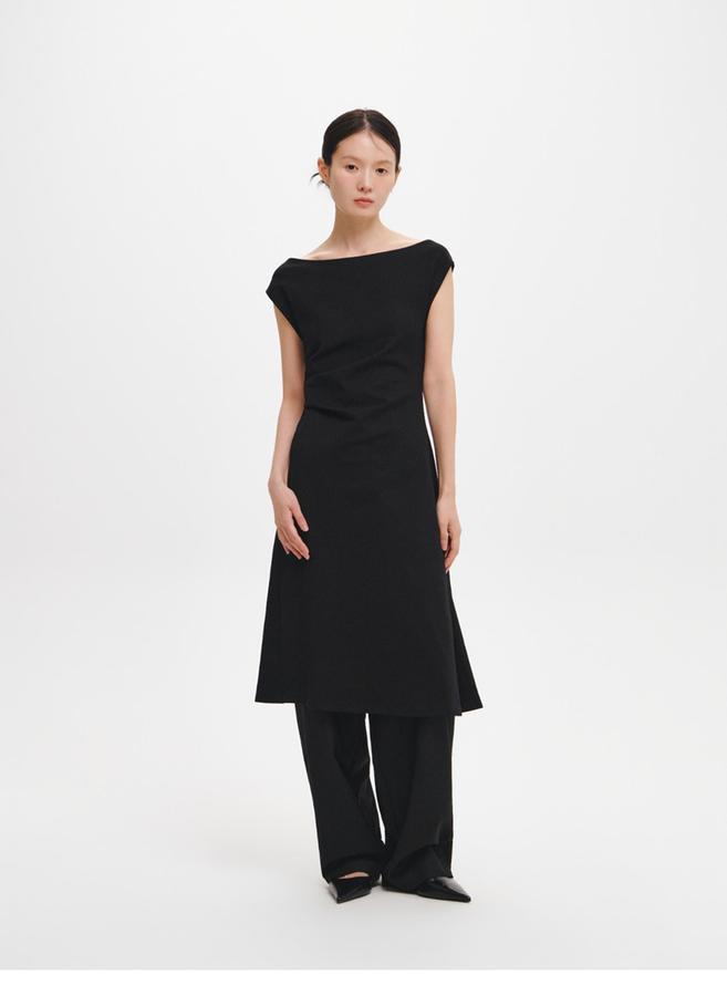 Drape jersey dress