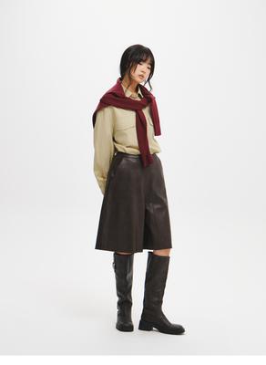 Faux leather culottes