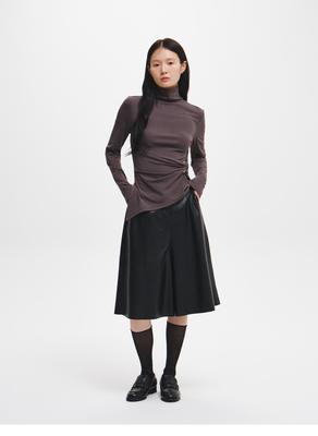 Faux leather culottes