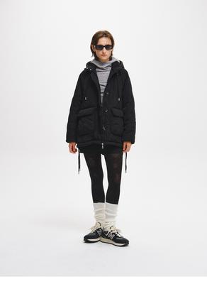 Big-Pocket Hooded Jacket