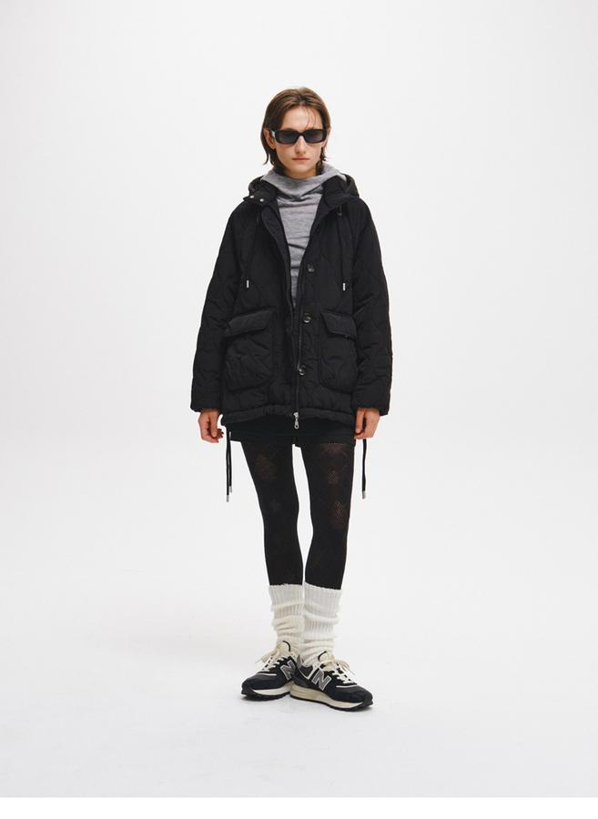 Big-Pocket Hooded Jacket