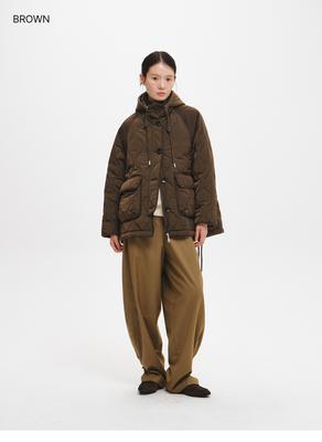 Big-Pocket Hooded Jacket