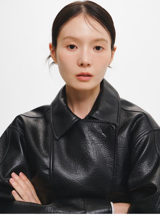 Vintage Faux Leather Jacket