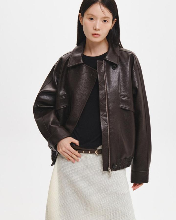 Vintage Faux Leather Jacket