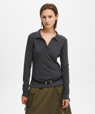 Open-Collar T-Shirt