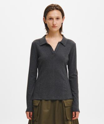 Open-Collar T-Shirt