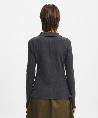 Open-Collar T-Shirt