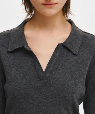 Open-Collar T-Shirt