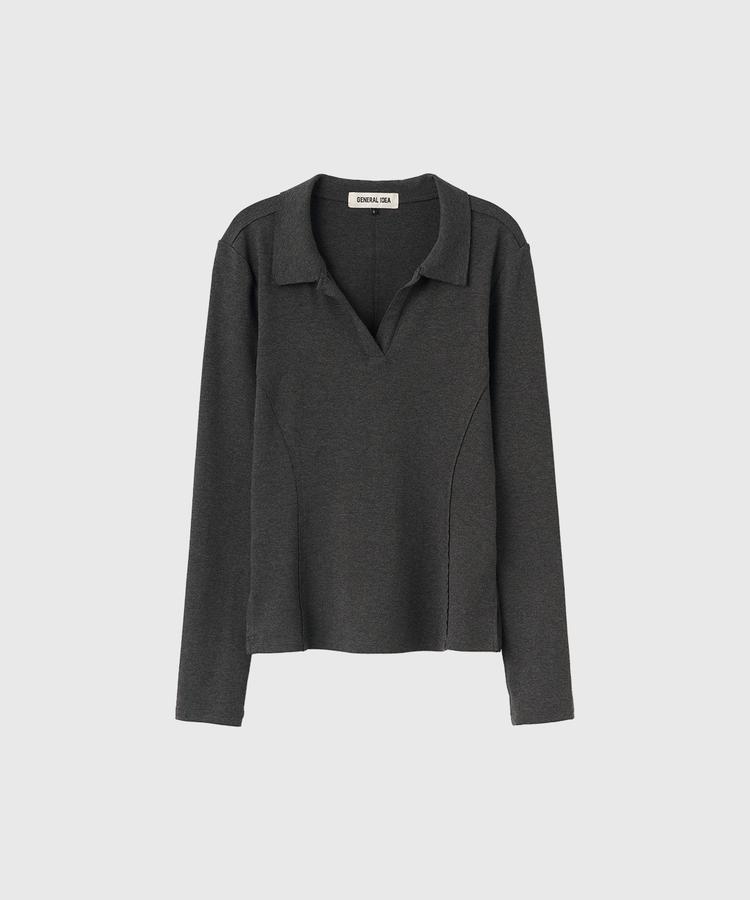 Open-Collar T-Shirt