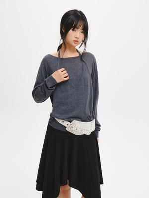 Halter-Style Layered Pullover