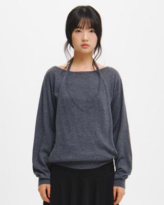 Halter-Style Layered Pullover