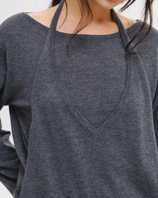 Halter-Style Layered Pullover