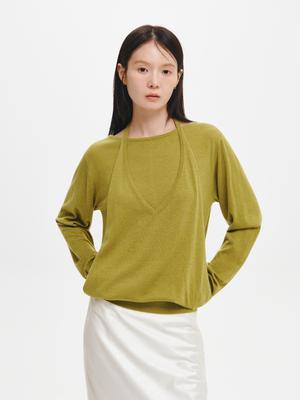 Halter-Style Layered Pullover