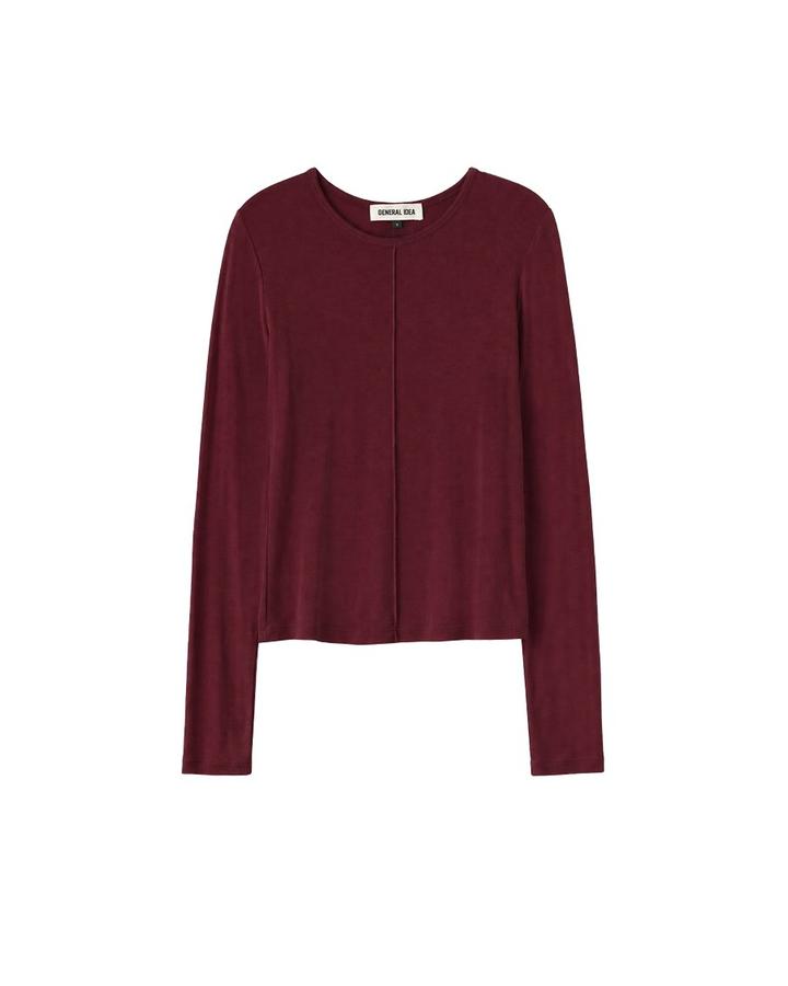 Round-neck Pintuck T-shirt