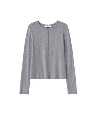 Round-neck Pintuck T-shirt