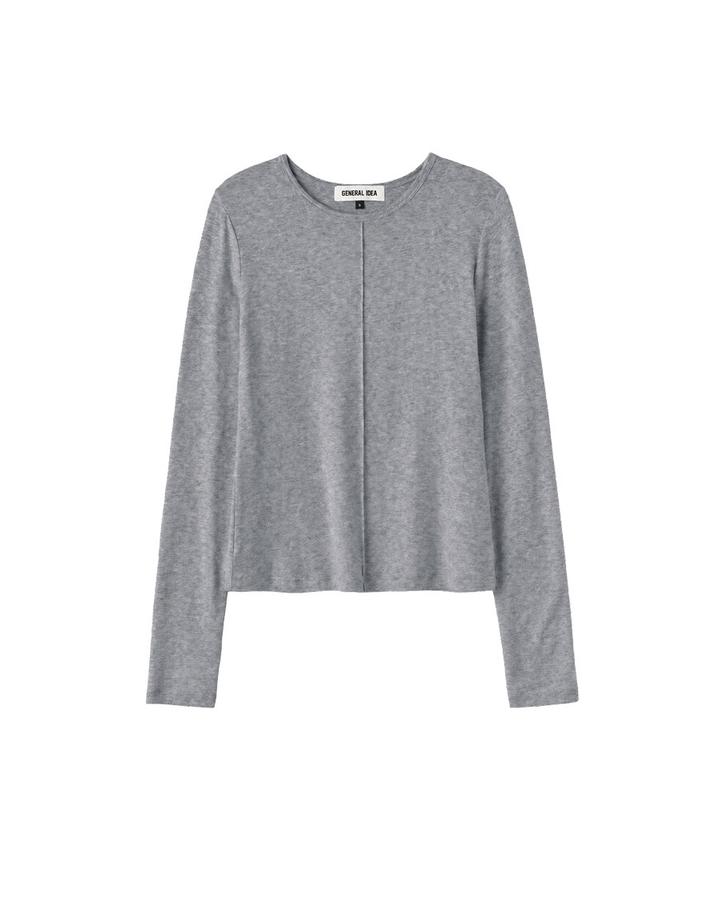 Round-neck Pintuck T-shirt