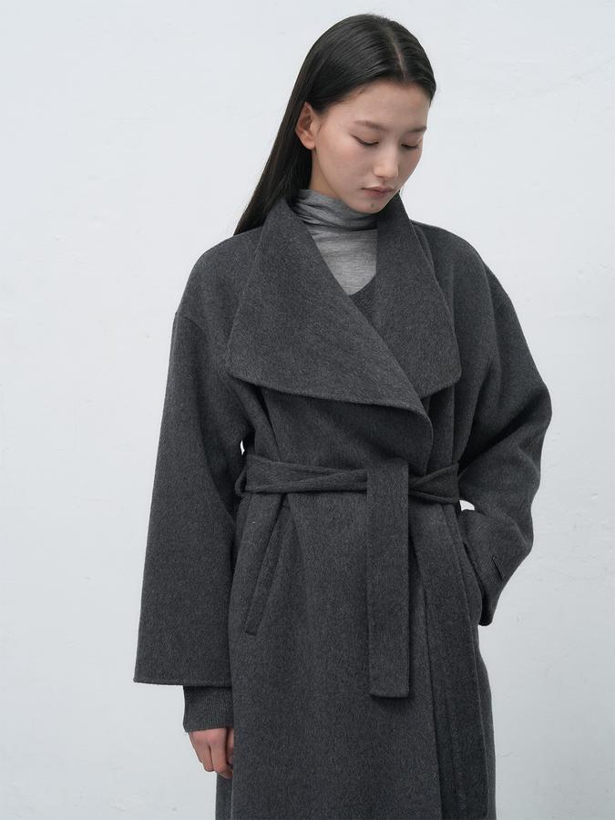 Long Coat with Shawl Collar