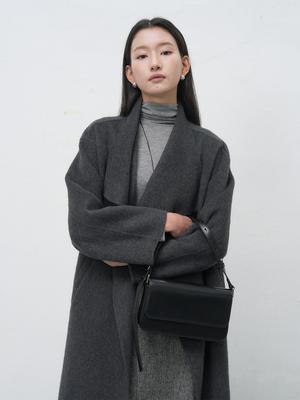 Long Coat with Shawl Collar