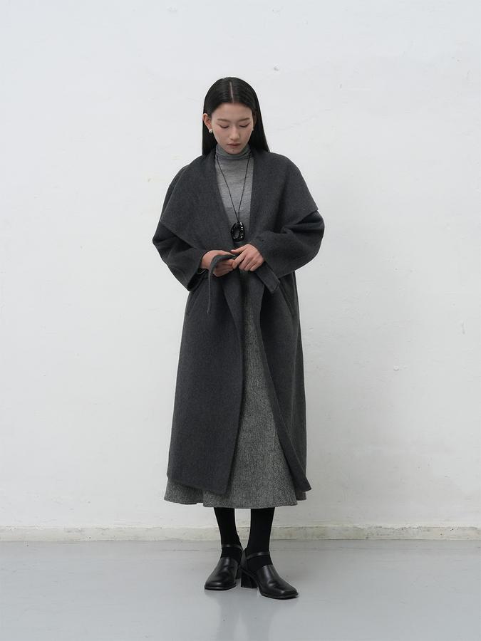 Long Coat with Shawl Collar