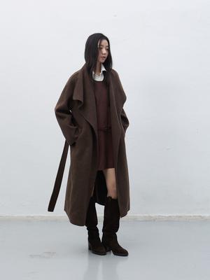 Long Coat with Shawl Collar