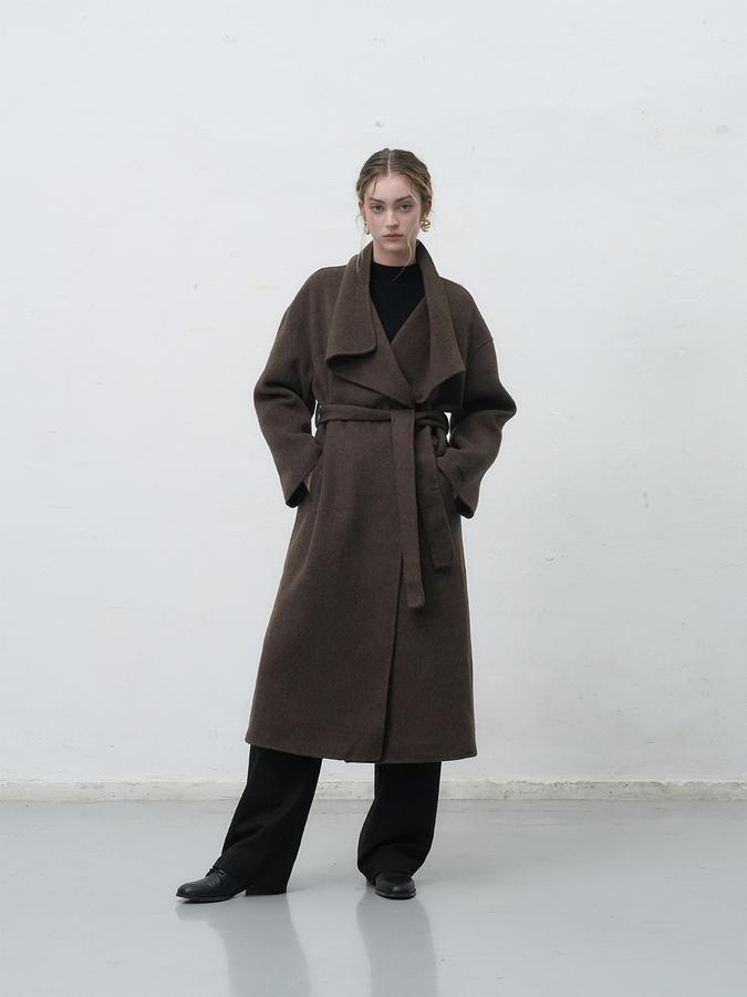 Long Coat with Shawl Collar