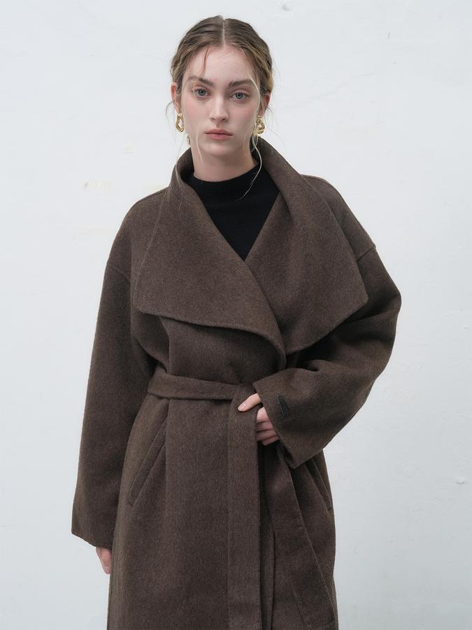 Long Coat with Shawl Collar