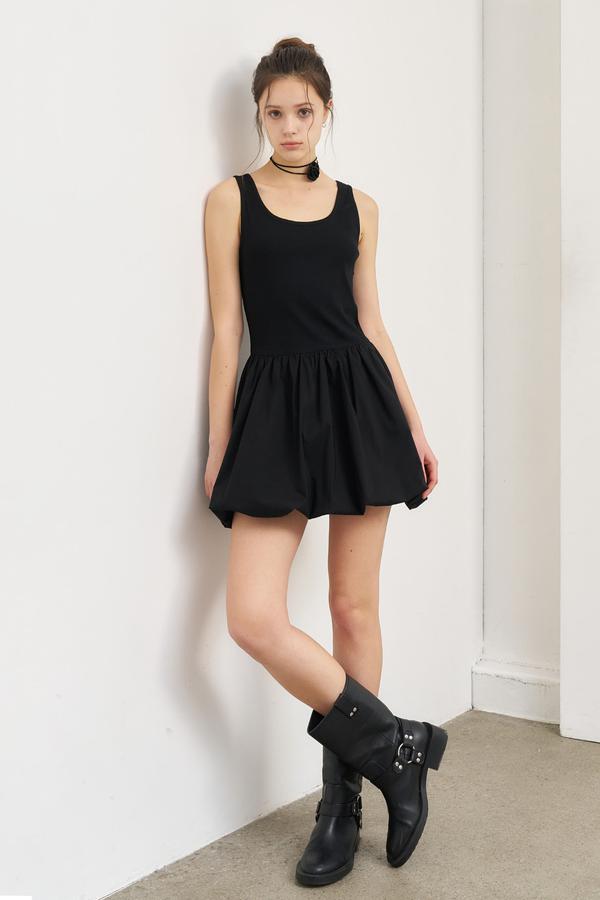 Jersey top balloon one piece