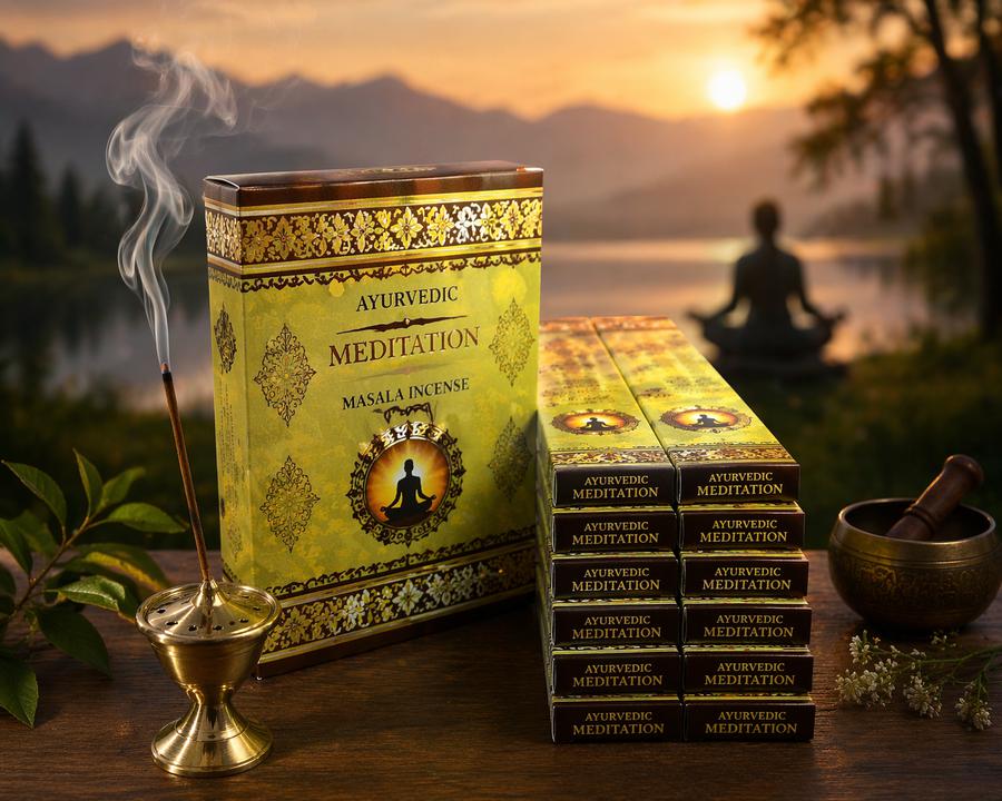 Энэтхэг Масала Хүж 180ш , Ayurvedic Meditation Masala incense 