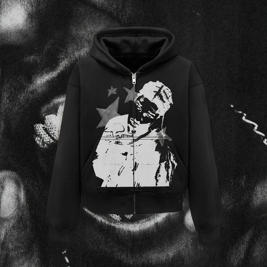 “ASAP ROCKY” Zip-Up Hoodie