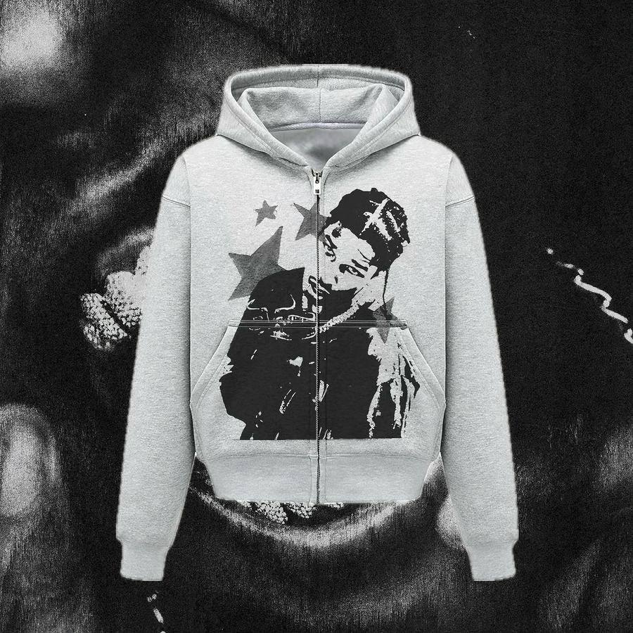 “ASAP ROCKY” Zip-Up Hoodie